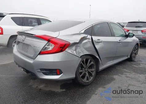 2019 Honda Civic Sport z USA, uszkodzony, nr VIN 2HGFC2F80KH583566